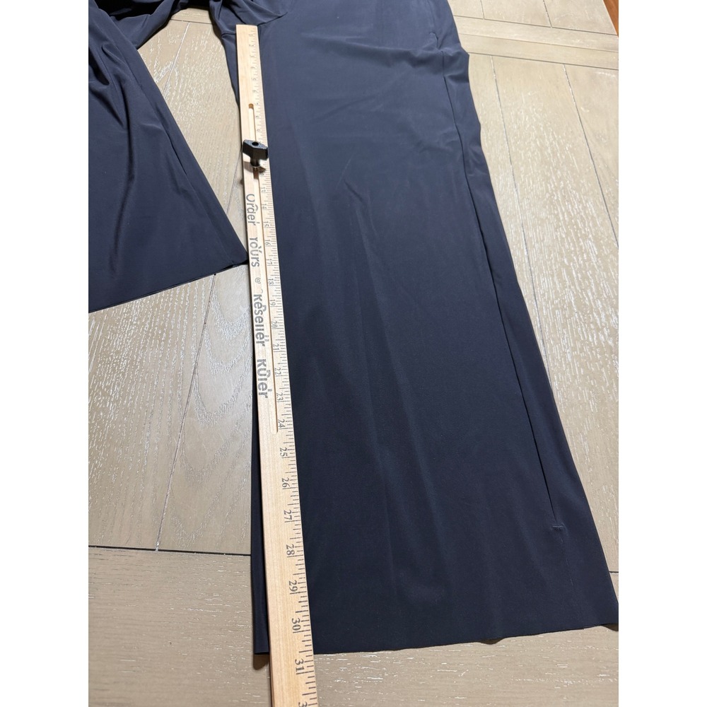 Athleta Cosmic Pant Womens Large Black Wide Leg Smocked Waist Lightweight - Picture 5 of 13